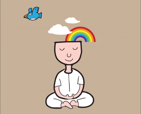 illustration enfant et méditation